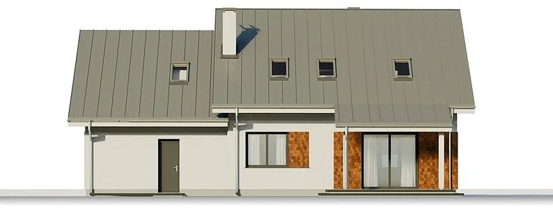 Фасад дома ACF-7972-42 Фасад дома ACF-7972-42
