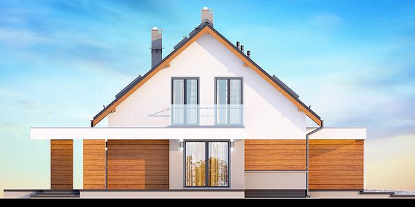 Фасад дома FFH-6374-81 Фасад дома FFH-6374-81