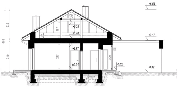 Фасад дома FIC-2934-42 Фасад дома FIC-2934-42