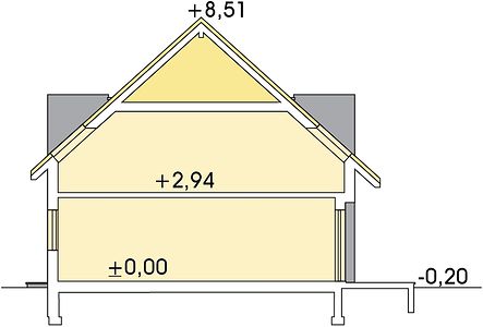 Фасад дома HAH-4349-55 Фасад дома HAH-4349-55