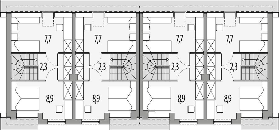 План 2 этажа дома AHG-9726-96 План 2 этажа дома AHG-9726-96