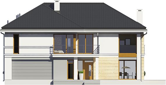 Фасад дома DDA-9478-95 Фасад дома DDA-9478-95