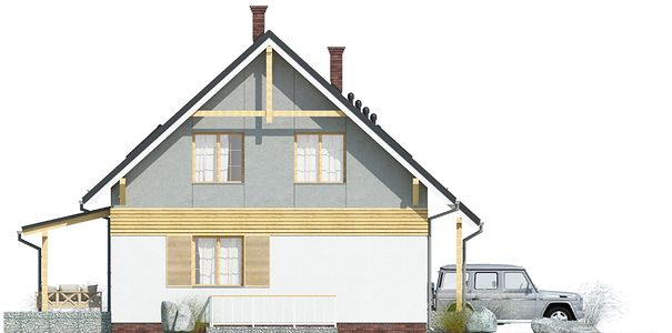 Фасад дома FCH-9854-92 Фасад дома FCH-9854-92